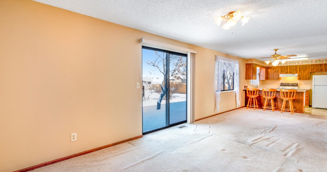 Living Room and Back Door